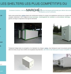 CONTAINERS SOLUTIONS SHELTER – Budynki – modułowe,   | Francja