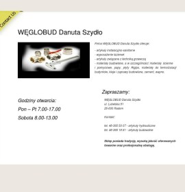 Węglobud Danuta Szydło Construction – Plumbing,  polska Firma