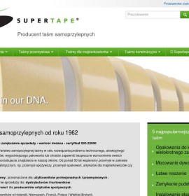 Supertape Polska Sp. z o.o. Producent i Konfekcjoner Taśm Samoprzylepnych  polska Firma