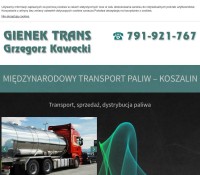 “Gienek Trans” Usługi Transportowe Grzegorz Krawiecki Automotive – Lubricants Oils Fuels, Industry and Manufacturing – Fuels,  polska Firma