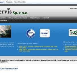 “Novum-Servis” Sp. z o.o. Nowoczesne Technologie w Górnictwie  polska Firma