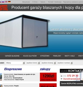 F.P.U.H TRANSTAL Automotive – Garages, Construction – Garages kiosks pavilions,  polska Firma