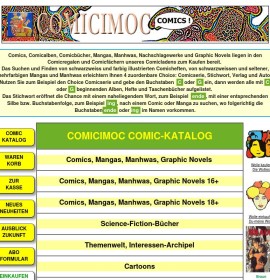 COMICIMOC – komiks sklep, sklep i komiksu Comic okno niemiecki sklep internetowy Książki,