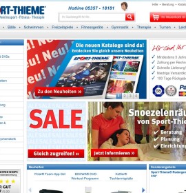 sport-thieme.de niemiecki sklep internetowy Podróże, Sport & rekreacja,