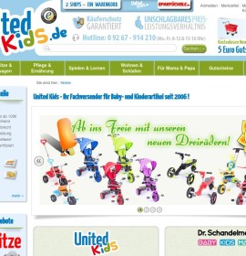 Zjednoczone Kids – Fachversand dla dzieci / najlepszych cenach, wysokiej jakości, szybki jak błyskawica niemiecki sklep internetowy Artykuły dla dzieci, Meble, Dom i ogród, Sport & rekreacja,