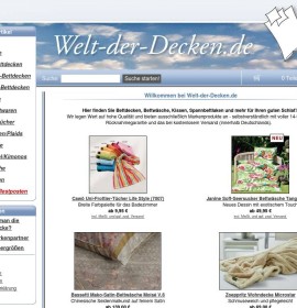 Welt-der-Decken.de – Wysokiej jakości narzuty i wyroby włókiennicze domowe niemiecki sklep internetowy Artykuły dla dzieci, Odzież & obuwie,