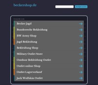BECKER – wszystko na zewnątrz niemiecki sklep internetowy Biżuteria & zegarki, Artykuły dla dzieci, Odzież & obuwie,