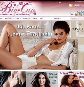 bigcup.de – Anita bielizna, duże kubki, Schwangersc niemiecki sklep internetowy