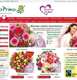 Wysyłanie kwiaty online – – Flower Delivery FloraPrima.de niemiecki sklep internetowy Prezenty,