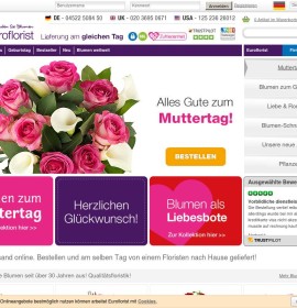 Dostawa kwiatów – kwiaty online wysłane z Euro Florist niemiecki sklep internetowy Prezenty,