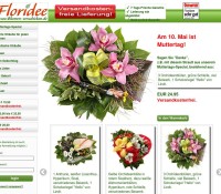 Flower Delivery Floridee.de – Darmowa wysyłka kwiatów. niemiecki sklep internetowy