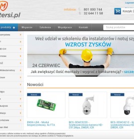 Automatyka bram, alarmy, kontrola dostępu – Montersi.pl polski sklep internetowy