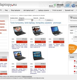 Tanielaptopy.eu Laptopy używane polski sklep internetowy