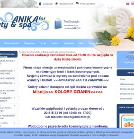 Hurtownia kosmetyczna Anika for Beauty & Spa polski sklep internetowy