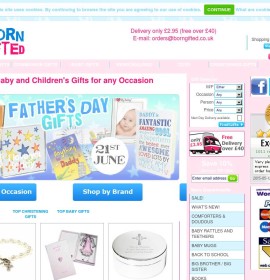 Born Gifted store brytyjski sklep internetowy Artykuły dla dzieci, Prezenty,