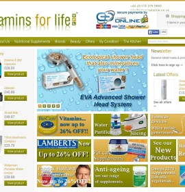 www.vitaminsforlife.co.uk store brytyjski sklep internetowy Zdrowie,