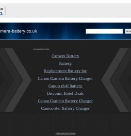 www.camera-battery.co.uk store brytyjski sklep internetowy Fotografia,