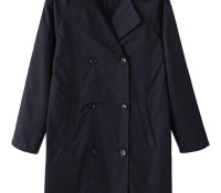 Navy Lapel Double Breasted Trench Coat – Choies – Odzież Damska – Kurtki i płaszcze – Płaszcze,