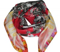 silk scarf – In Bloom – Carnet de Mode – Odzież Damska – Akcesoria – Szaliki i szale,